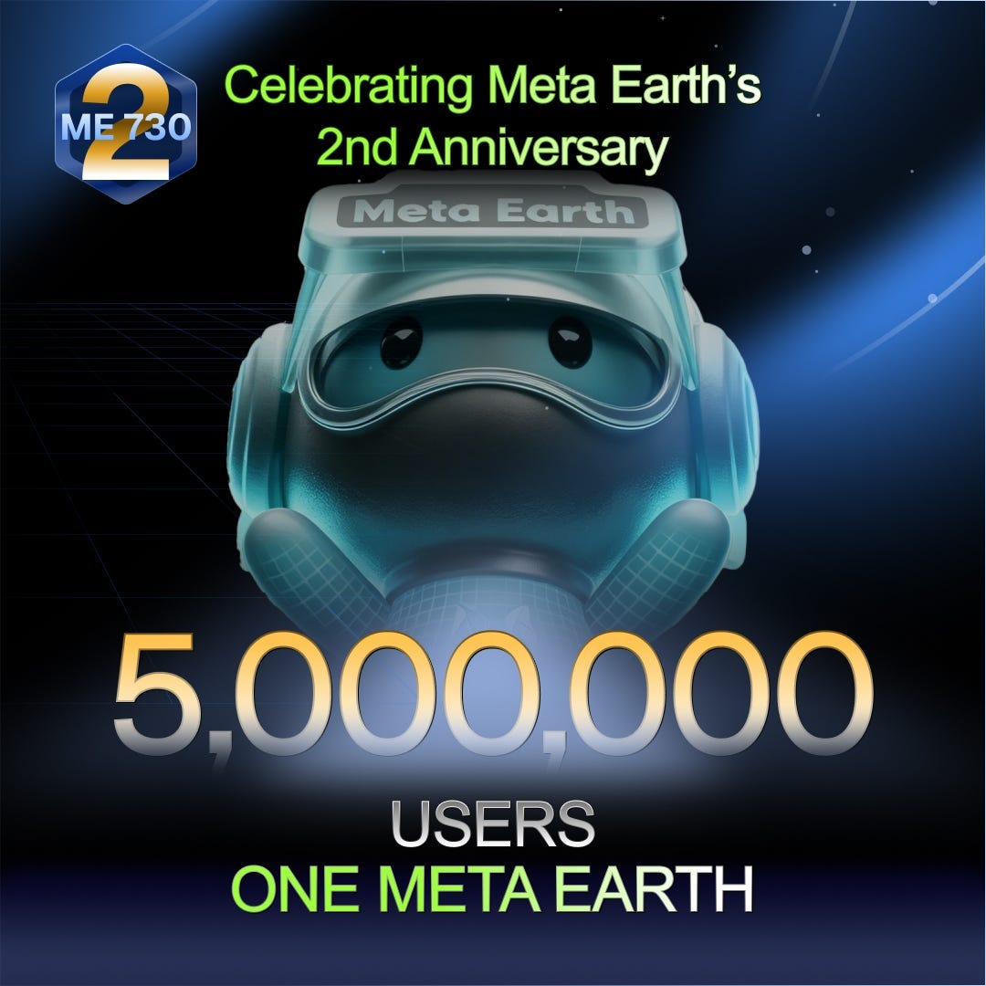 ME ID Surpasses 5 Million & Meta Earth 2nd Anniversary
