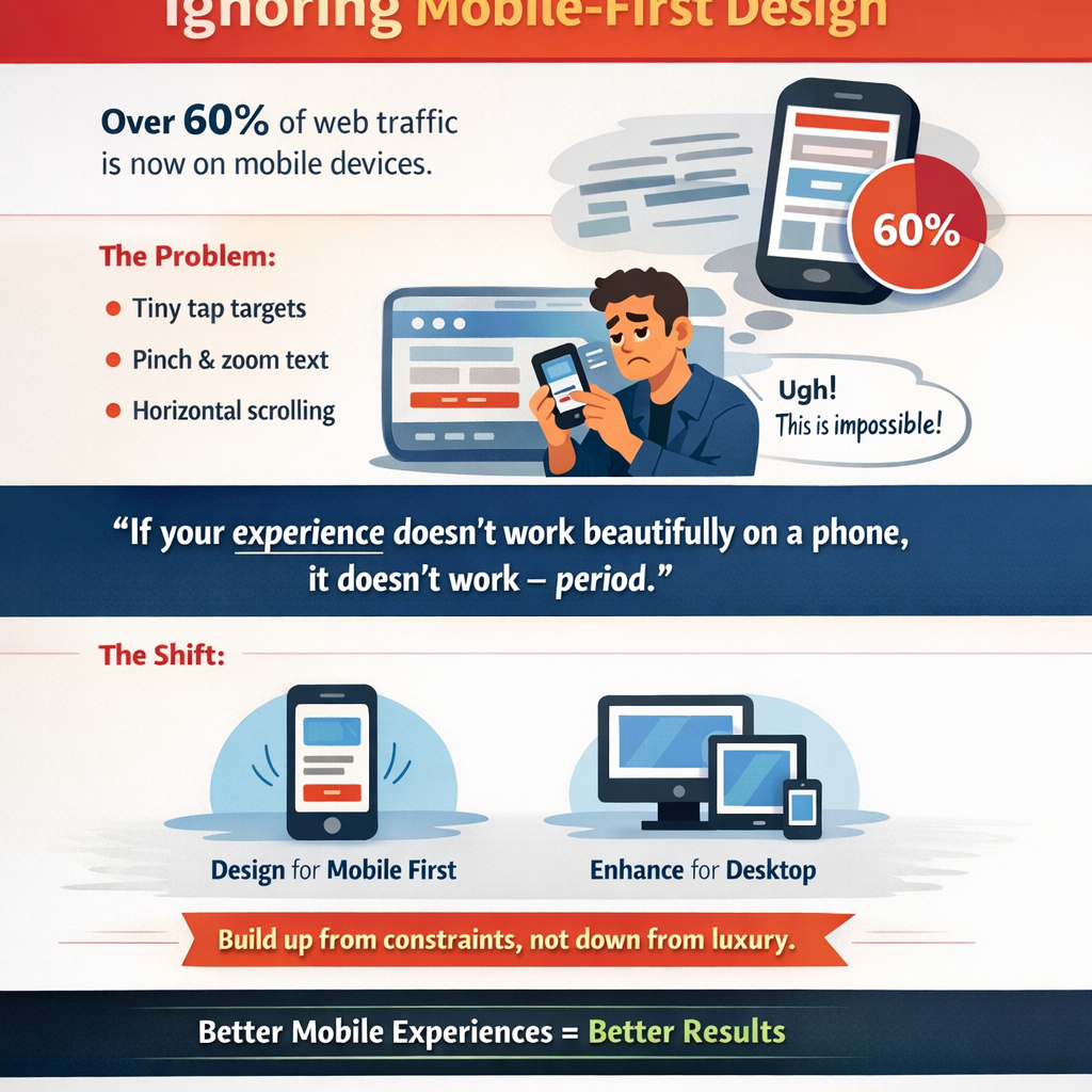 Ignoring Mobile-First Design
