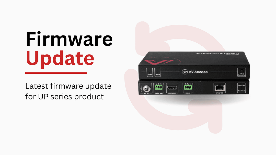 Notice: Latest Firmware Update for IP Series Products