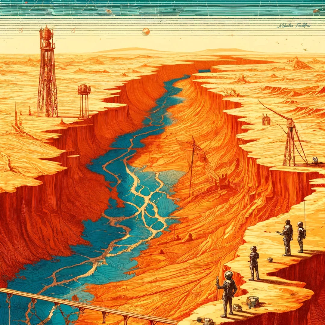 Canals on Mars: A Cosmic Confusion
