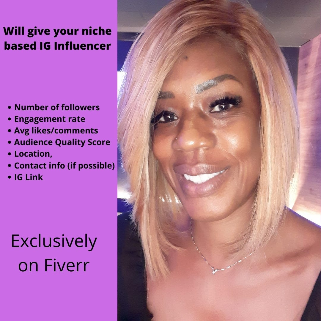 I will research Instagram influencers for your niche