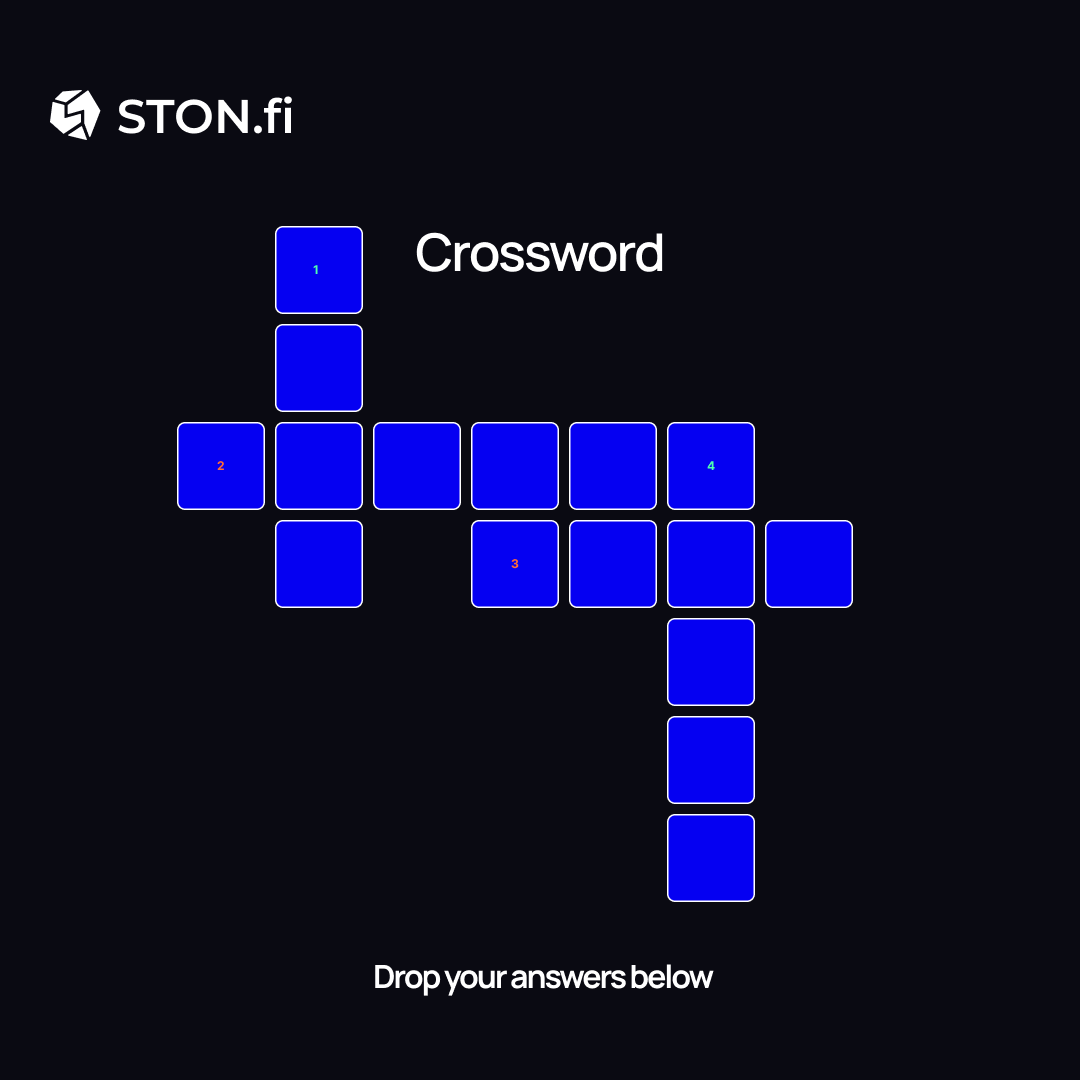 The STON.fi Friday Crossword Challenge: Decrypting DeFi Greetings, STONfiers!
