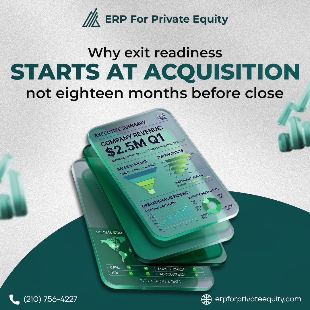Why Exit Readiness Starts at Acquisition — Not Eighteen Months Before Close