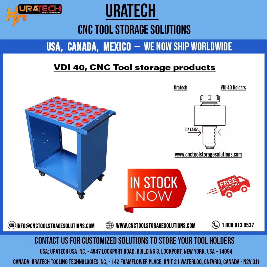 CNC Tool Storage forVDI-40 type CNC Holders
