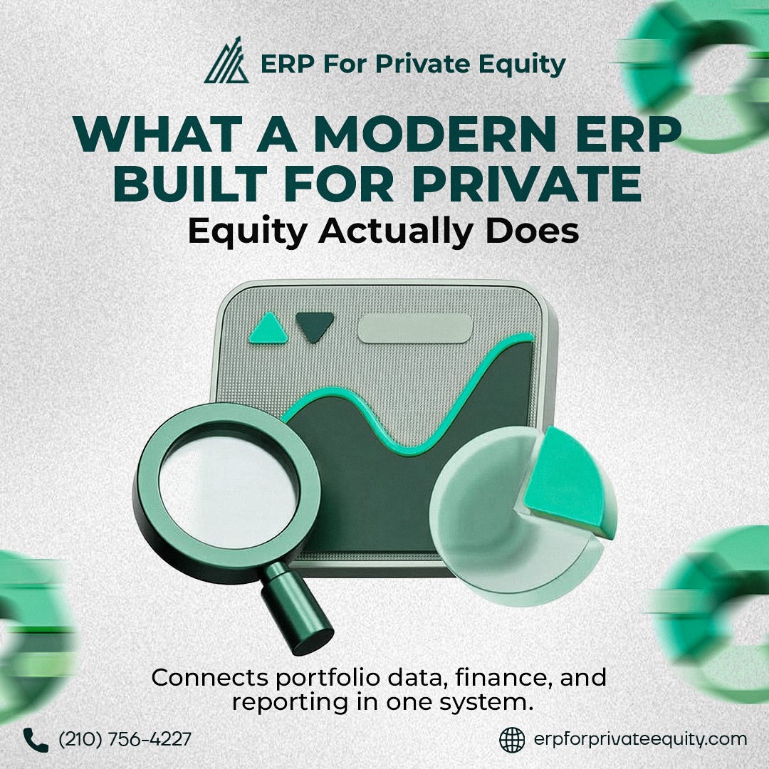 What a Modern ERP Built for Private Equity Actually Does