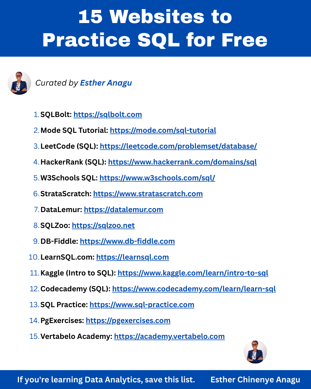 15 Websites to Practice SQL for Free