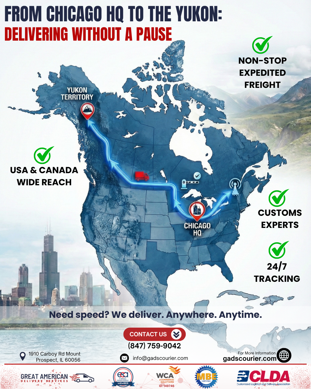 From Chicago HQ to the Yukon: Conquering the Extremes of North America