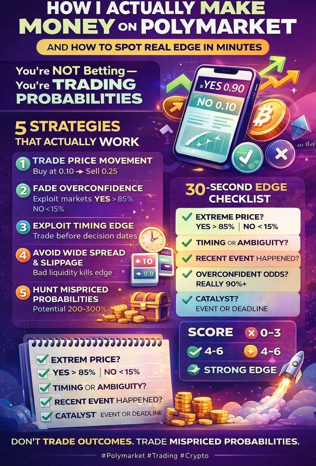How I Actually Make Money on Polymarket (And How to Spot Real Edge in Minutes).