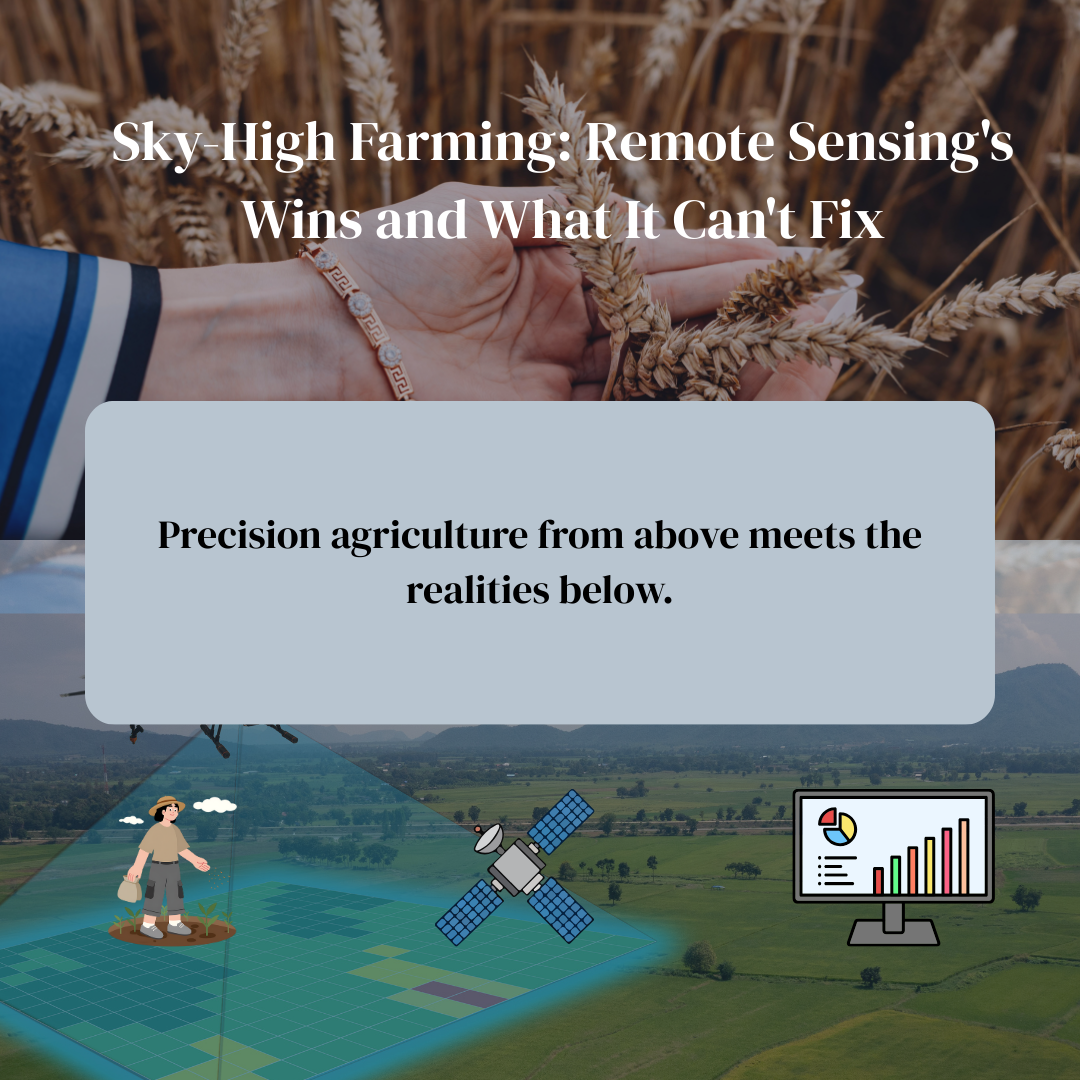 What Remote Sensing Can and Can’t Do in Agriculture