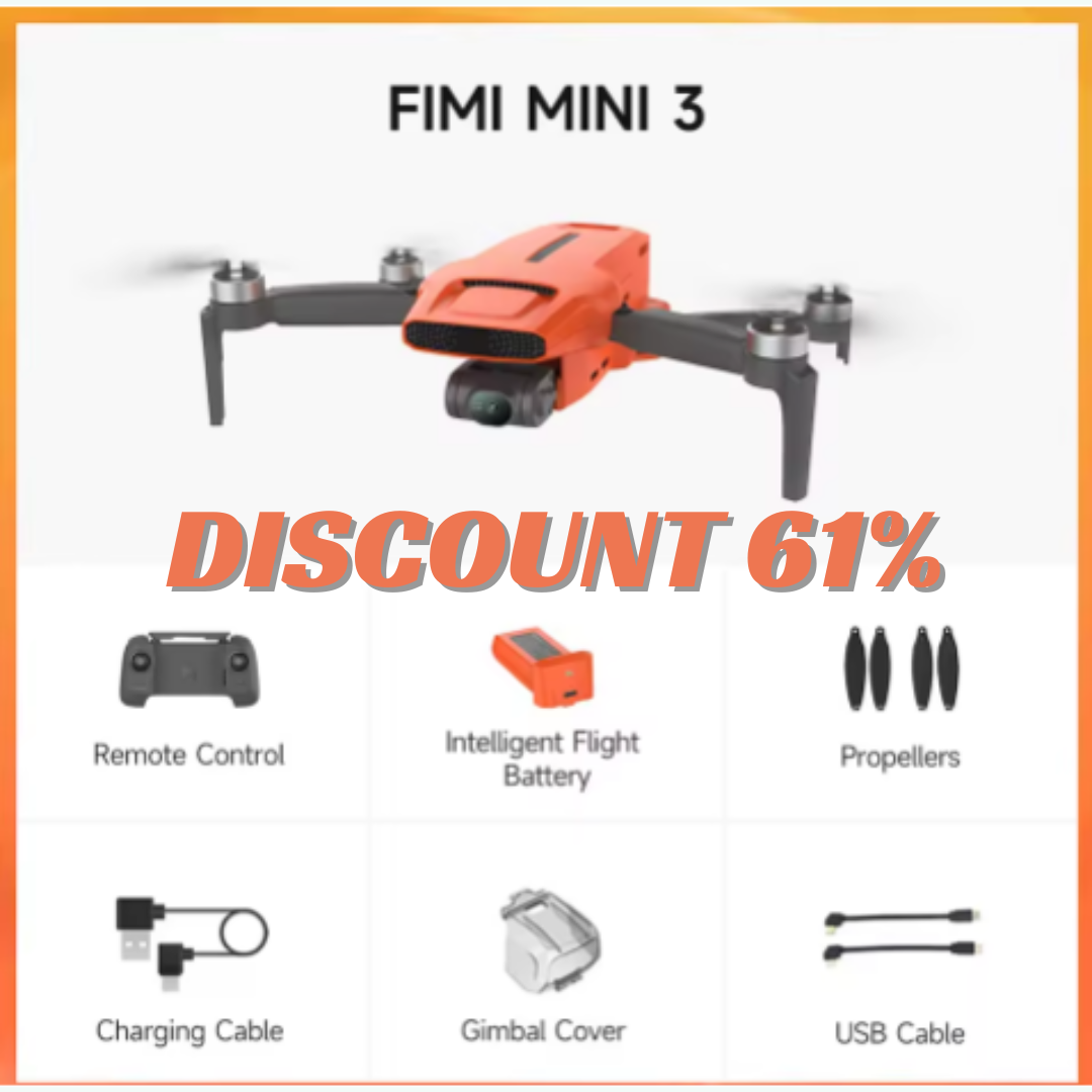 FIMI Mini 3 Pro Drone X8 Mini V2: Lightweight 4K Drone with 3-Axis Gim