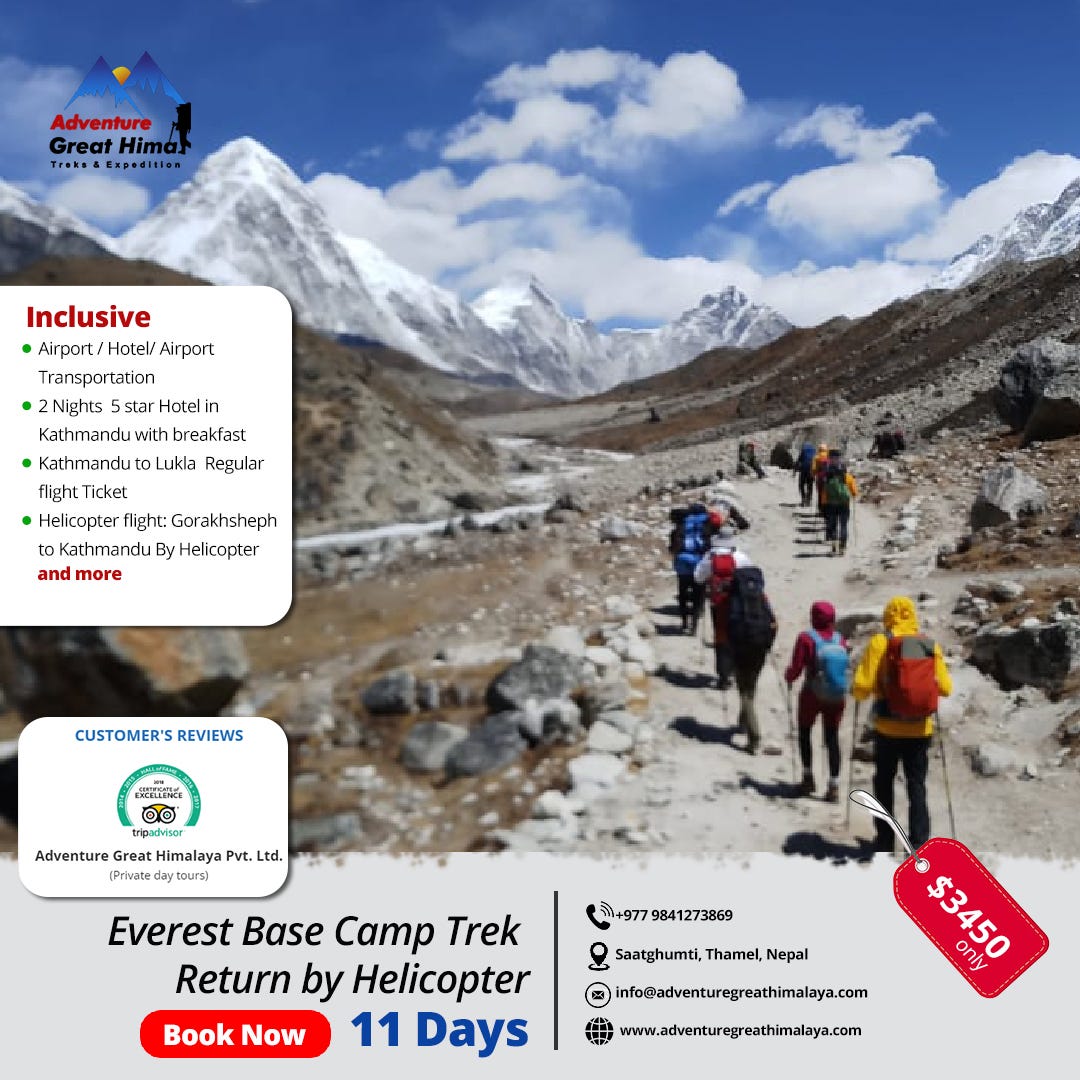 Everest Base Camp Trek Return by Helicopter -11 Days