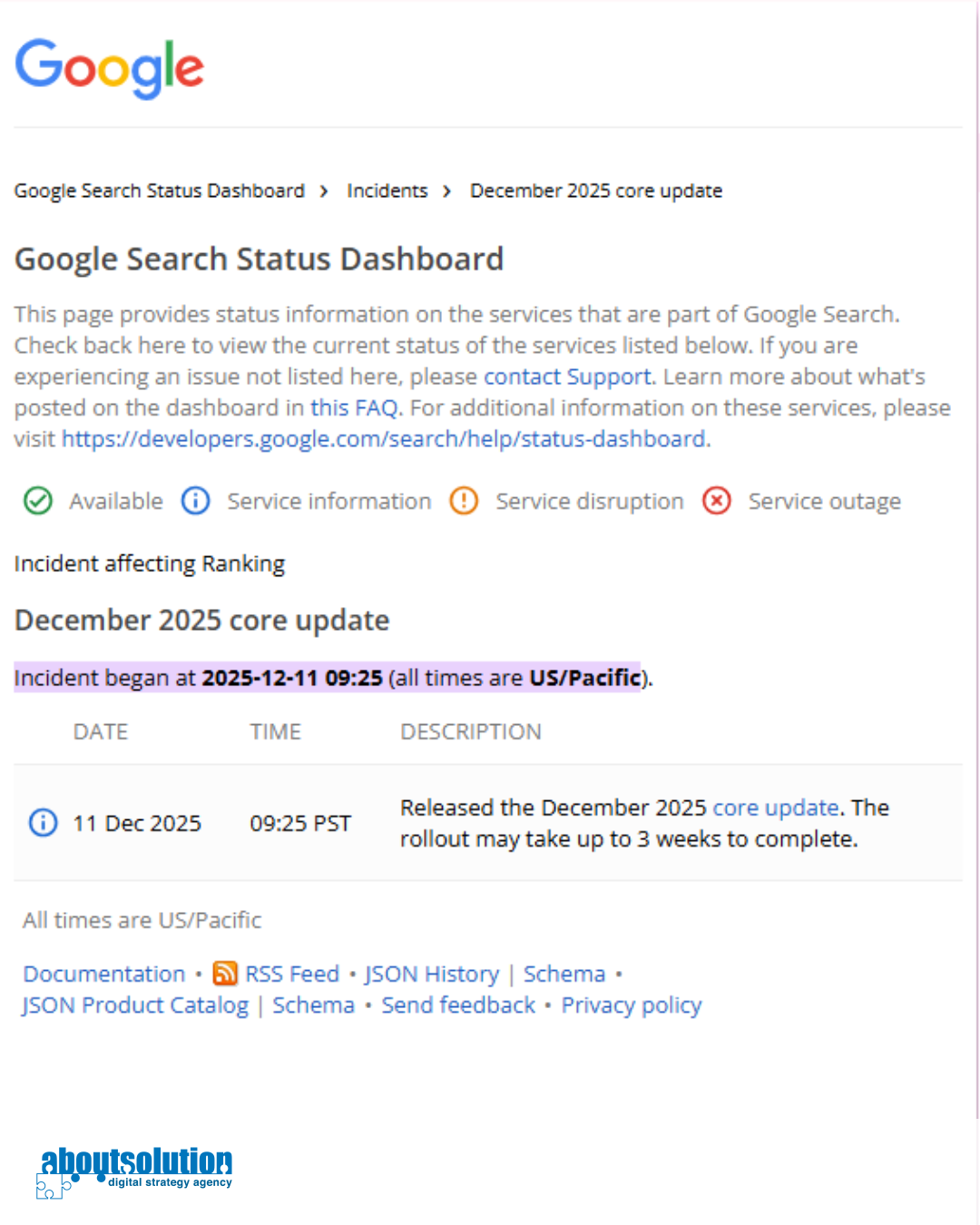 Nella giornata di ieri Google ha ufficializzato il December 2025 Core Update nella Search Status…