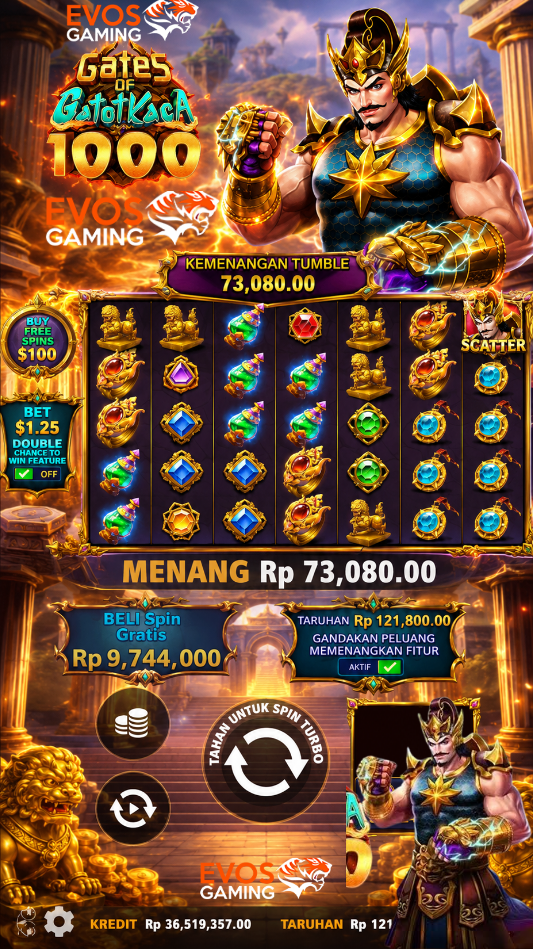 Evosgaming Gates of Gatot Kaca 1000 — Pragmatic Play