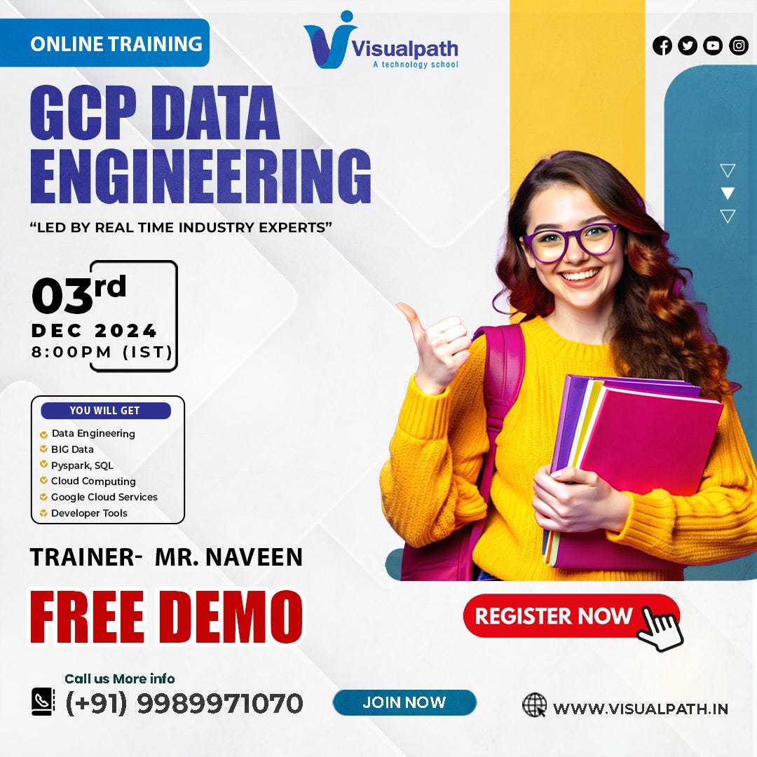 GCP Data Engineering Course Online FREE Demo | Visualpath