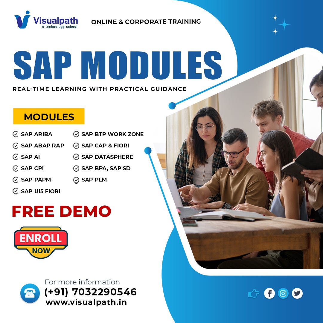 SAP Modules with a FREE Live Demo by Visualpath