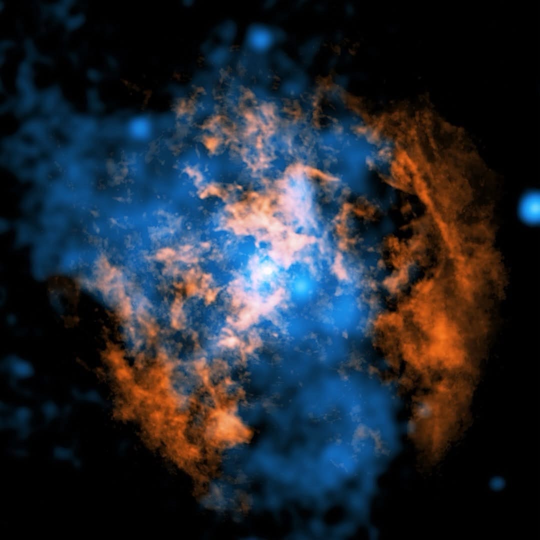 A long-sought cosmic wind finally revealed. A long-sought cosmic wind finally revealed.