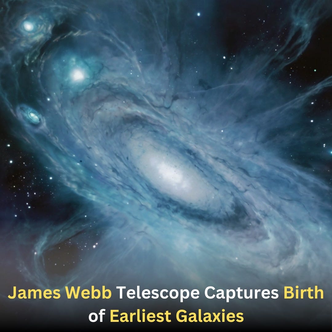 James Webb Telescope Sees Birth of Three of the Universe’s Earliest Ga