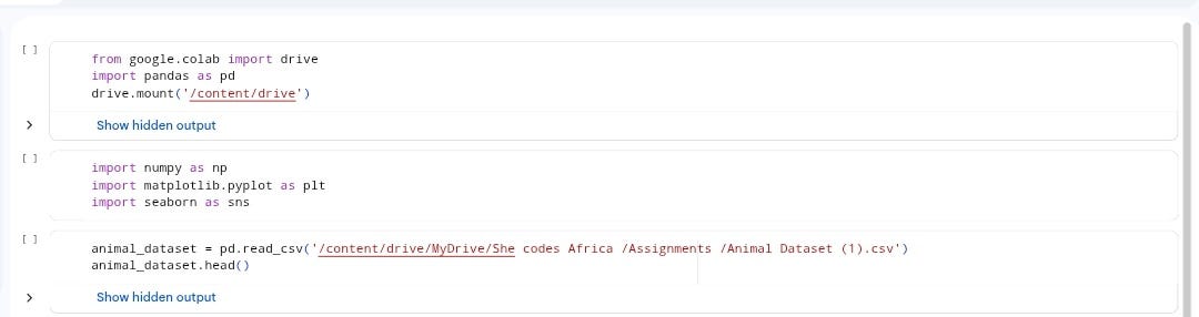 Data Cleaning and Visualization Using Python : Animal Information Dataset.