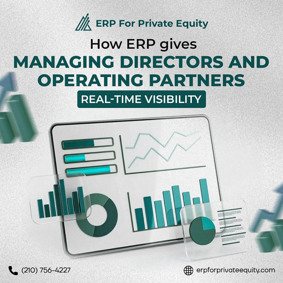 How ERP Gives Managing Directors and Operating Partners Real-Time Visibility Across a PE Portfolio
