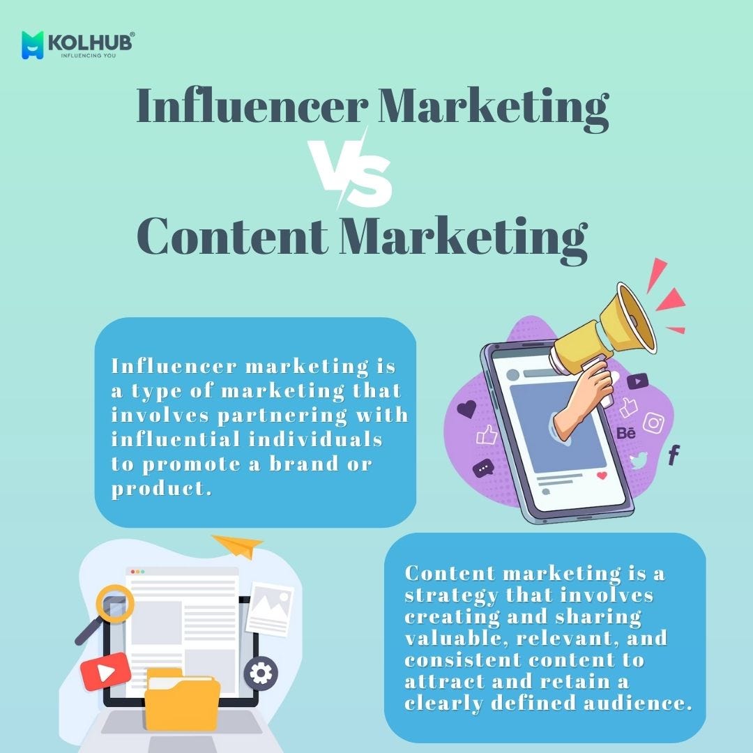Influencer Marketing vs. Content Marketing: Which Is For You?