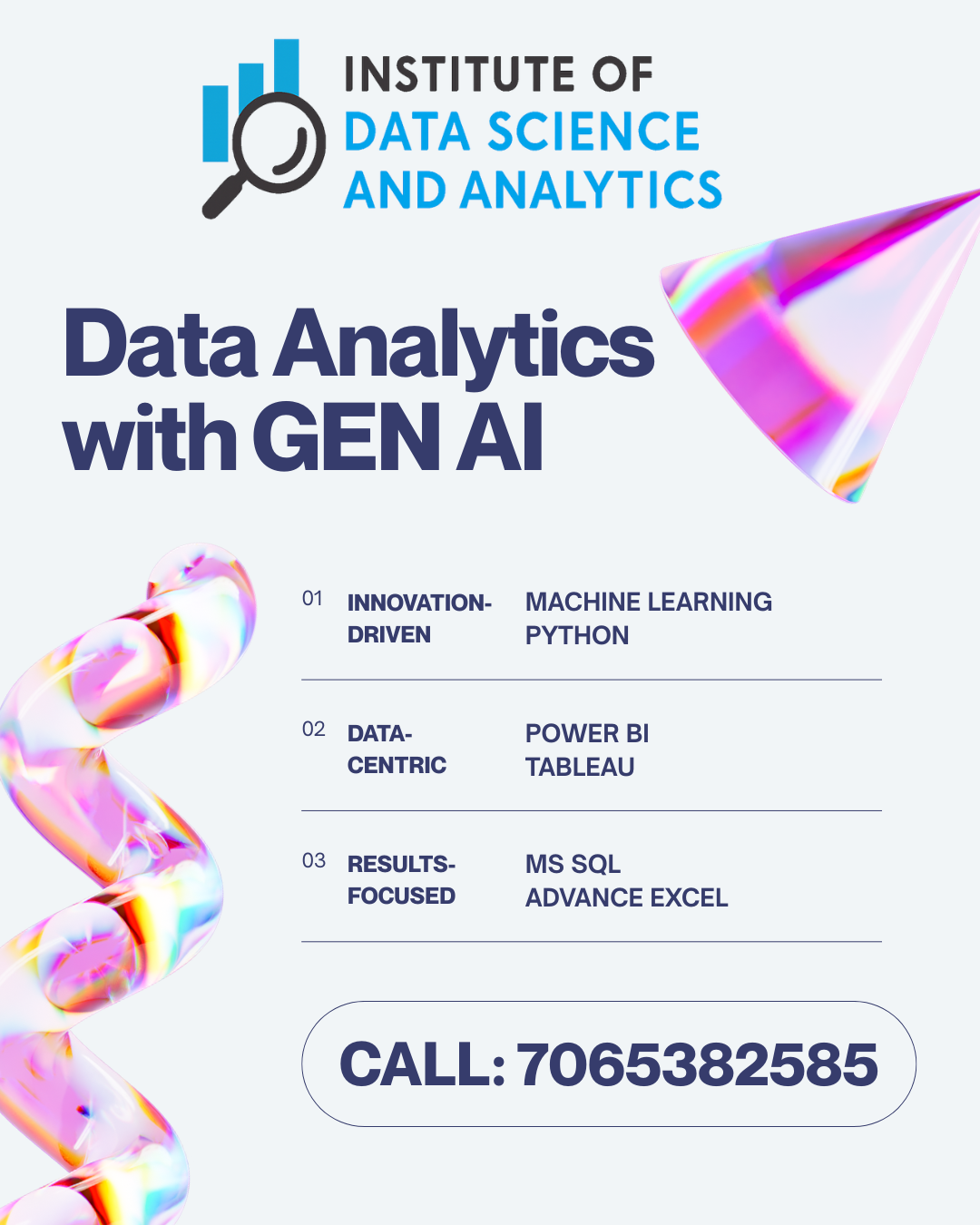 Master Data Analytics with AI at IDSA Janakpuri!