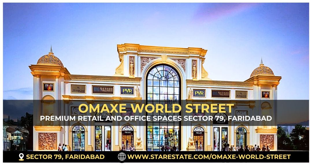 Omaxe World Street Premium Retail And Office Spaces Sector 79, Faridabad