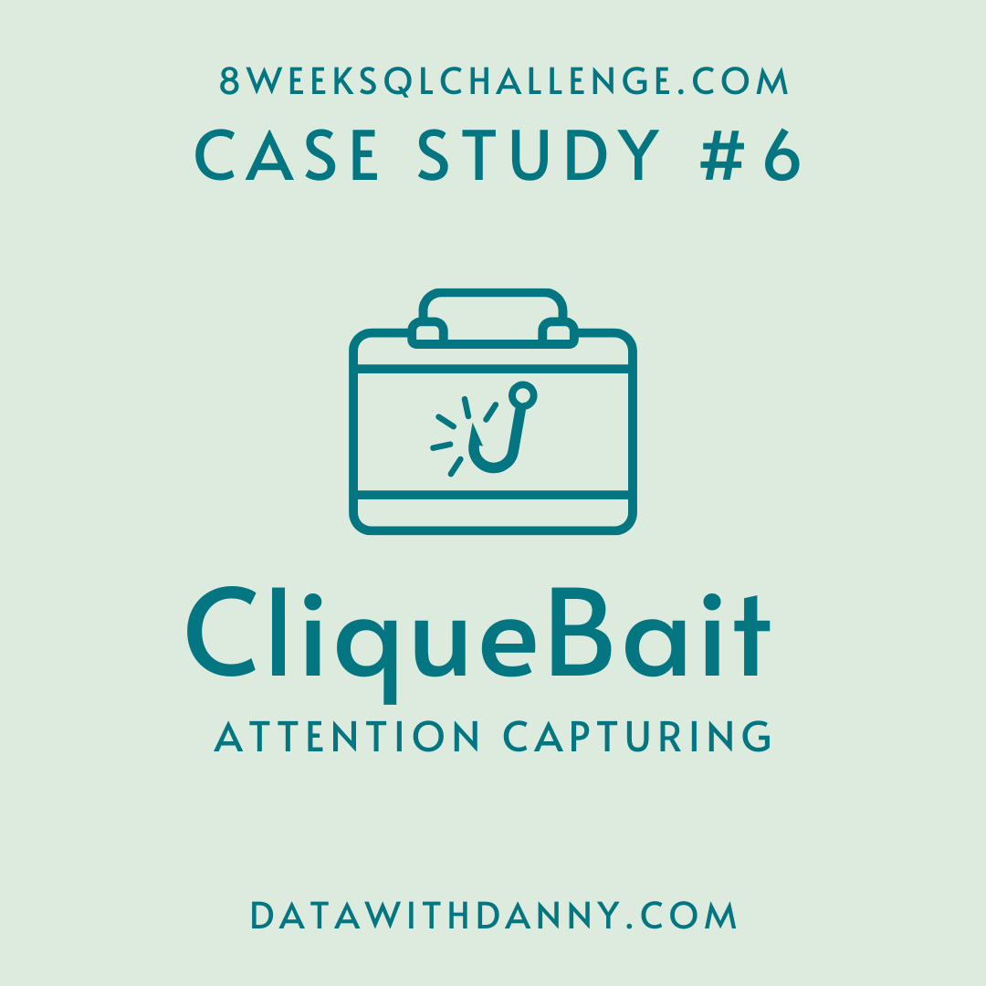 8Weeks SQL Challenge: Case Study #6 — Clique Bait