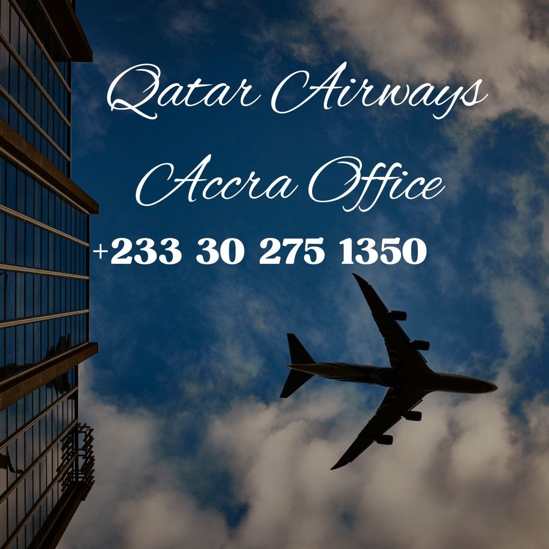 Qatar Airways Accra Office +233 30 275 1350