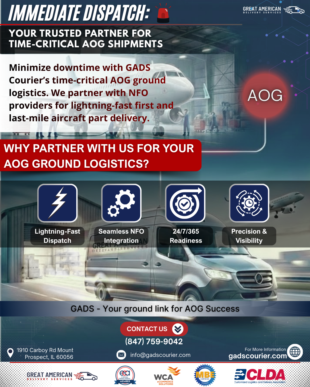 IMMEDIATE DISPATCH: YOUR TRUSTED PARTNER FOR TIME-CRITICAL AOG SHIPMEN