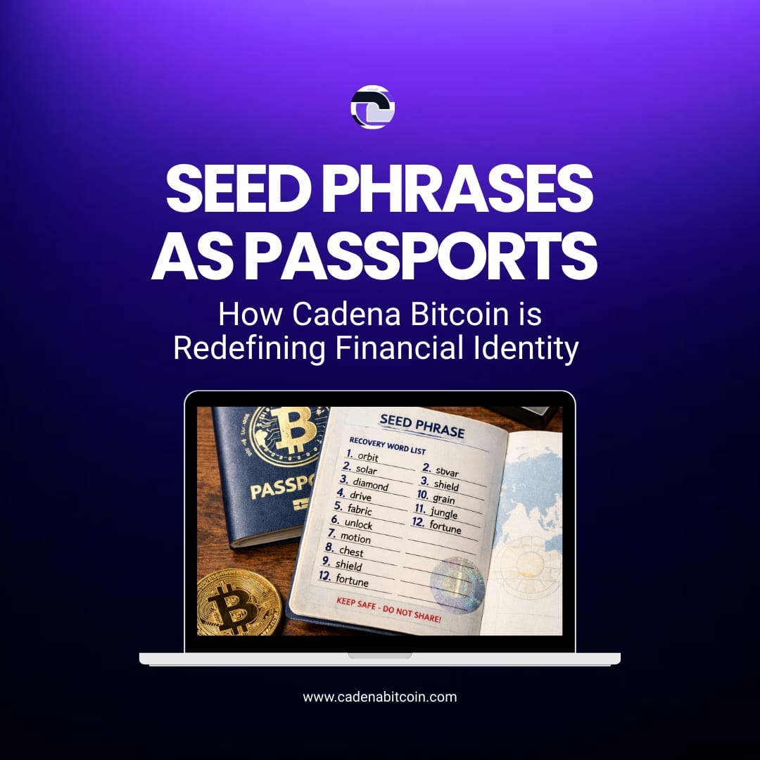 Seed Phrases as Passports: How Cadena Bitcoin Is Redefining Financial Identity