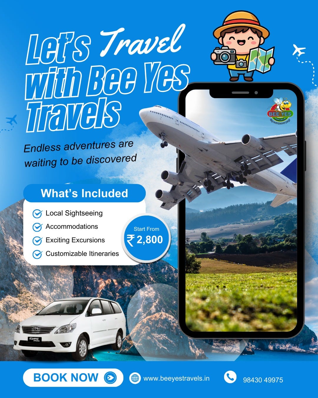 Best Coimbatore Taxi Service — Bee Yes Travels
