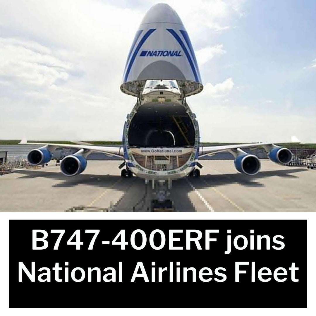 B747–400ERF joins National Airlines Fleet