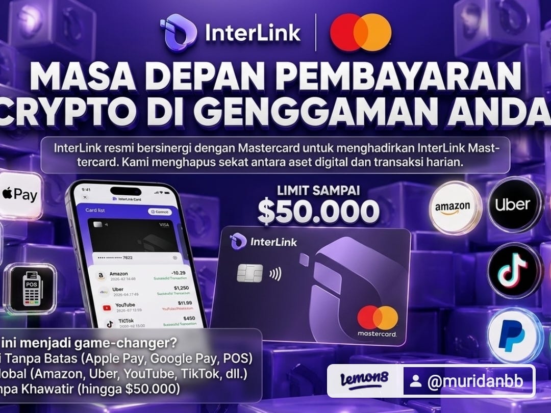 BREAKING NEWS: InterLink x Mastercard Buka Akses ke Amazon, Uber, PayPal, Shopee, TikTok & YouTube…