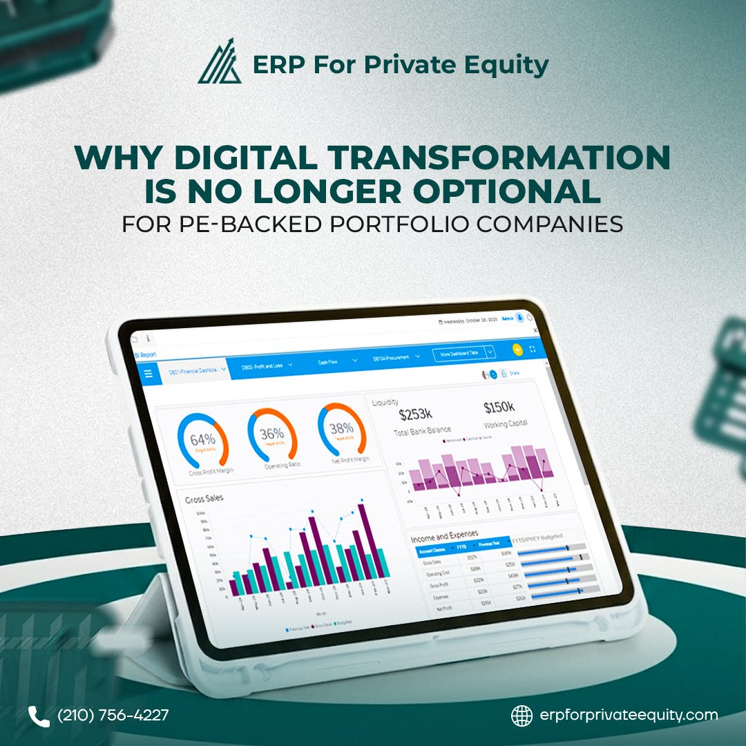 Why Digital Transformation Is No Longer Optional for PE-Backed Portfolio Companies