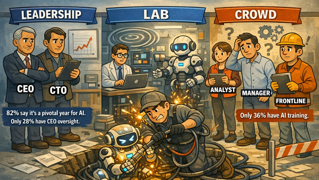 Make AI Work in 2026: Leadership, Lab, and Crowd