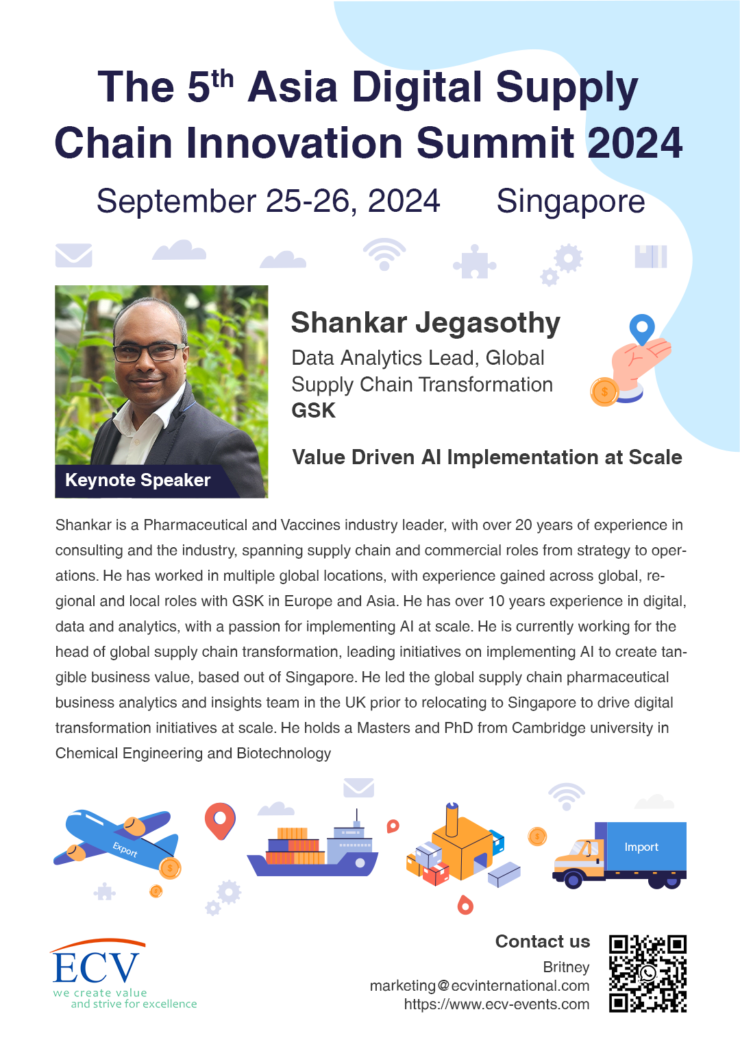 GSK will attend Asia Digital Supply Chain Innovation Summit 2024 as a speaker