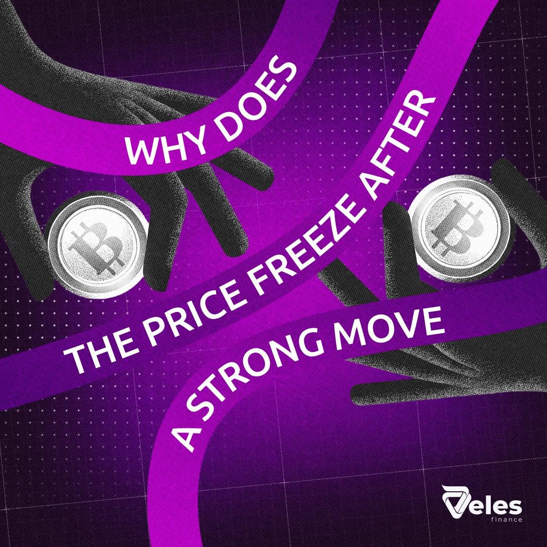Why does the price freeze after a strong move