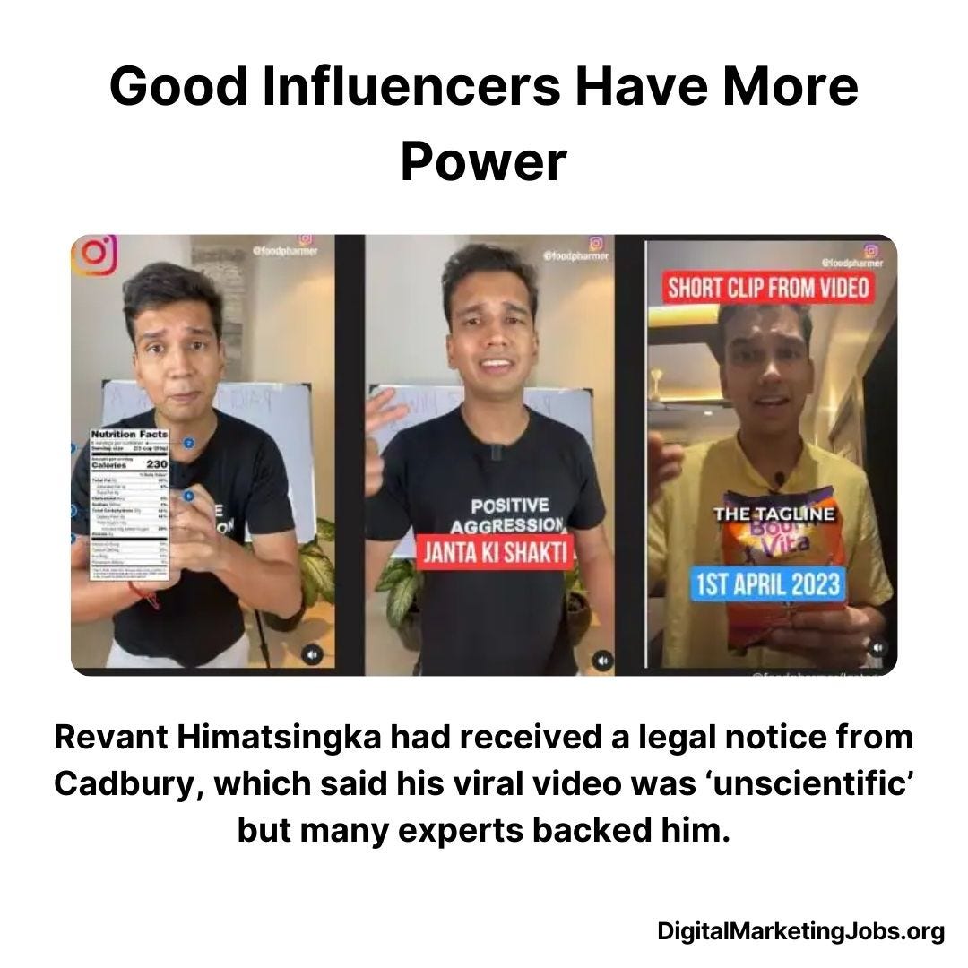 Good Influencer have more power