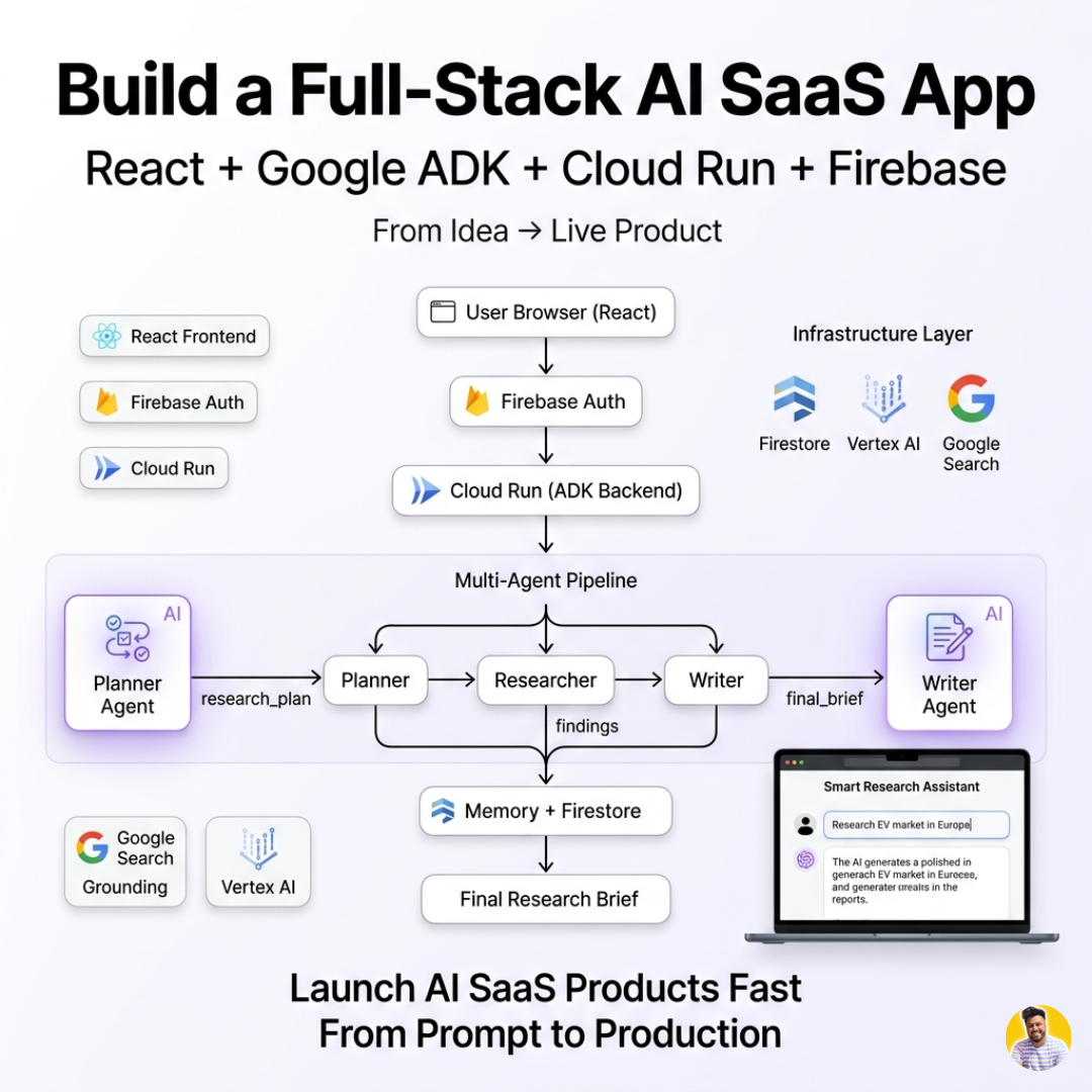 Build a Full-Stack AI SaaS App with Google ADK: From Idea to Live Product | Part: 12