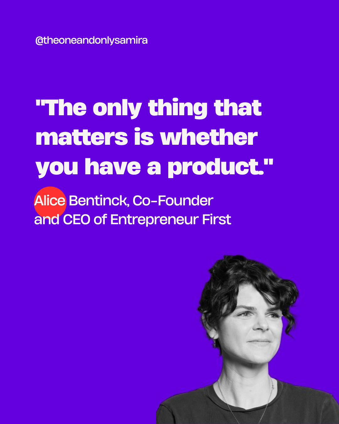 The only thing that matters is whether you have a product