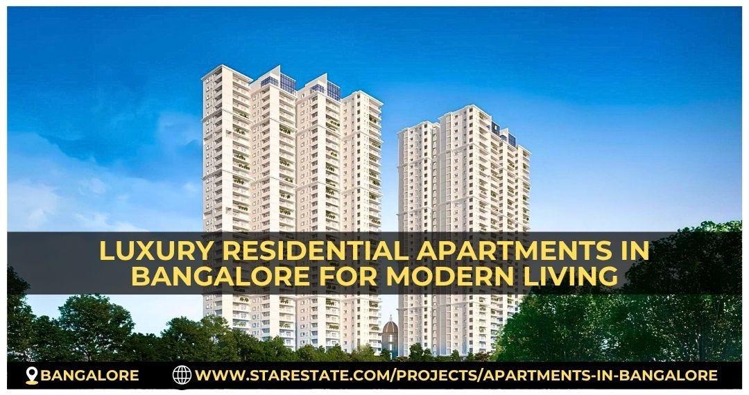 Luxury Residential Apartments In Bangalore For Modern Living