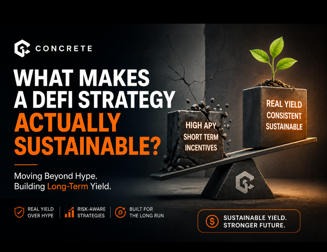 Not all yields are built to last, choose sustainability over hype.