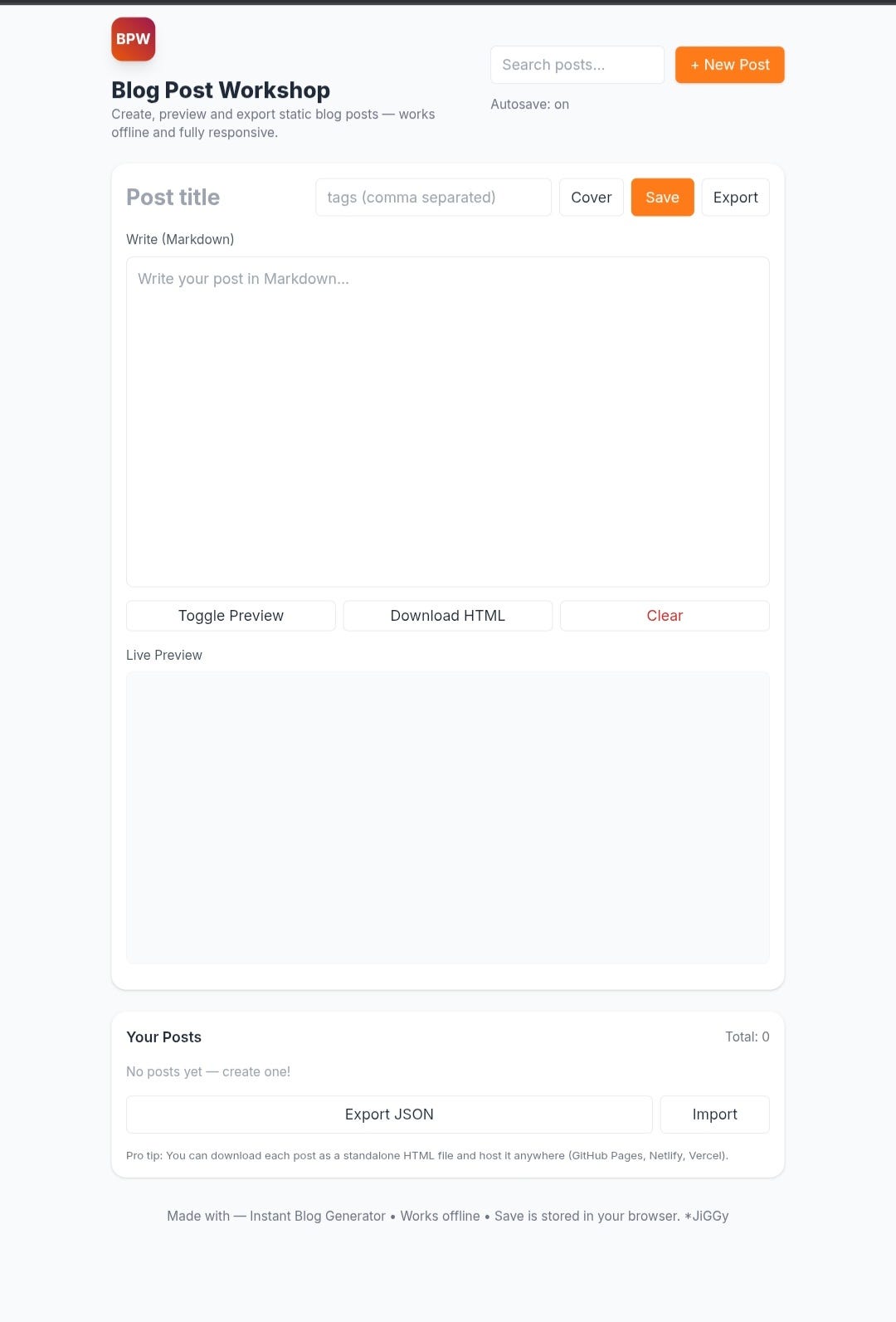 I Built a Simple Blog Post Workshop to Help Creators Write Better and Faster