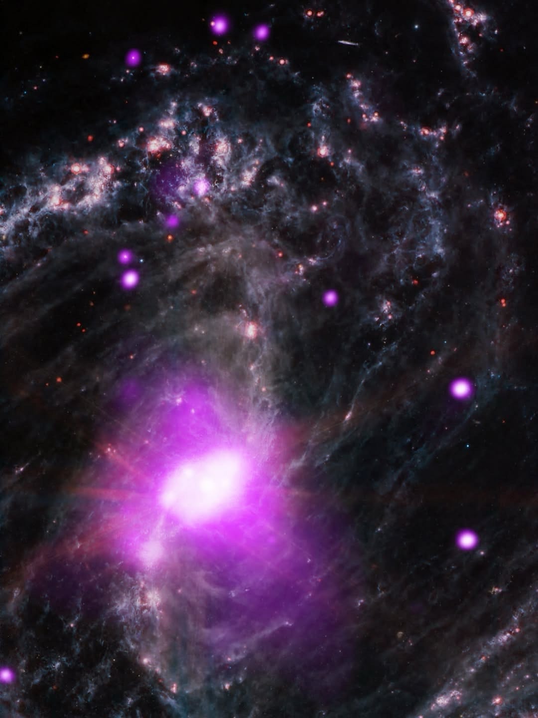 A supermassive black hole caught feeding.