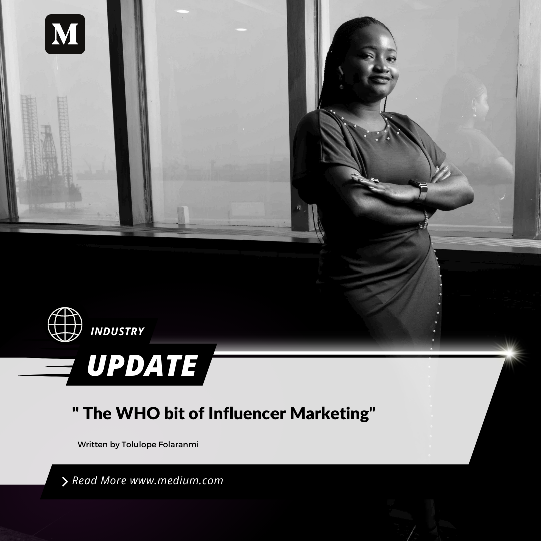 The WHO Bit of Influencer Marketing…