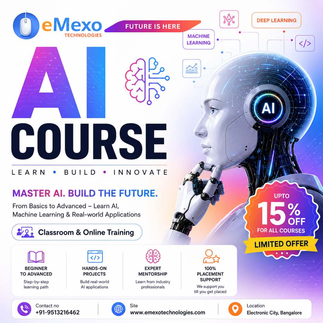 Best AI Training in Electronic City Bangalore: A Complete Guide to Building a Career in Artificial…
