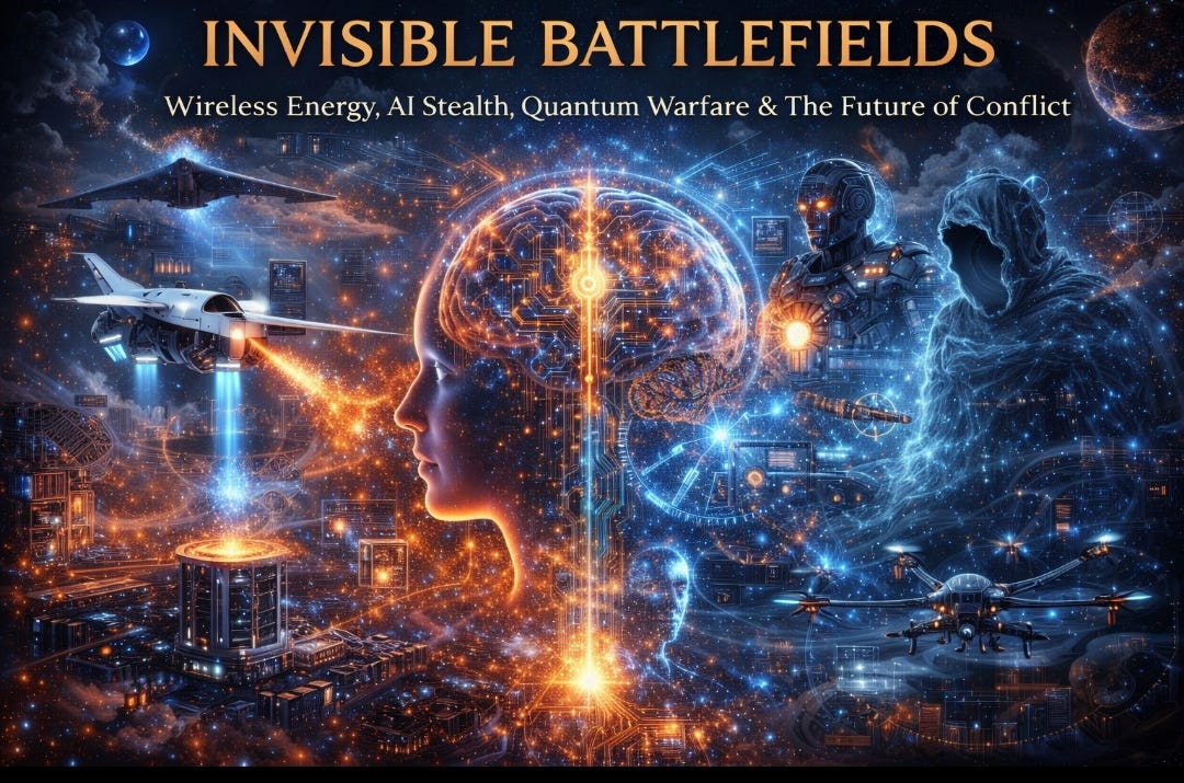 Invisible Battlefields: How Wireless Energy AI Stealth and Quantum War