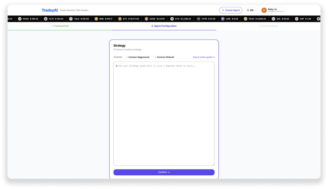 How to Trade Your Way with TradeyAI Agent: A Complete Guide to Custom Strategies