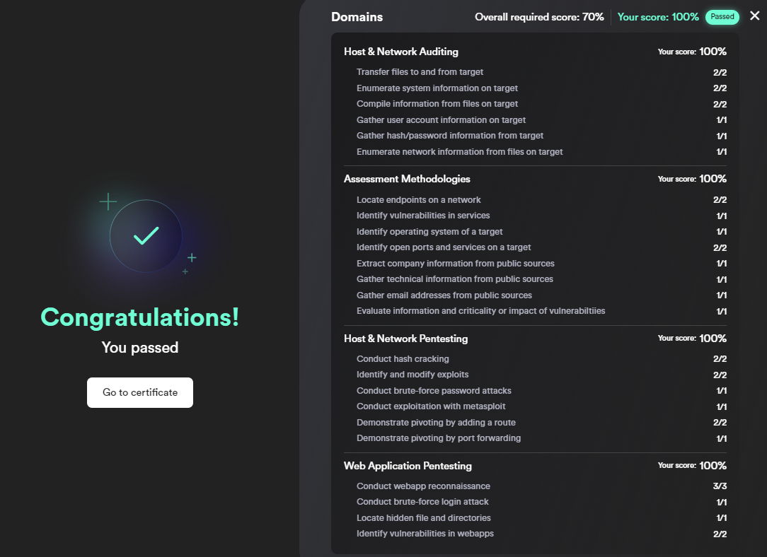 How I Passed The eJPTv2 With a Perfect Score — First Try!
