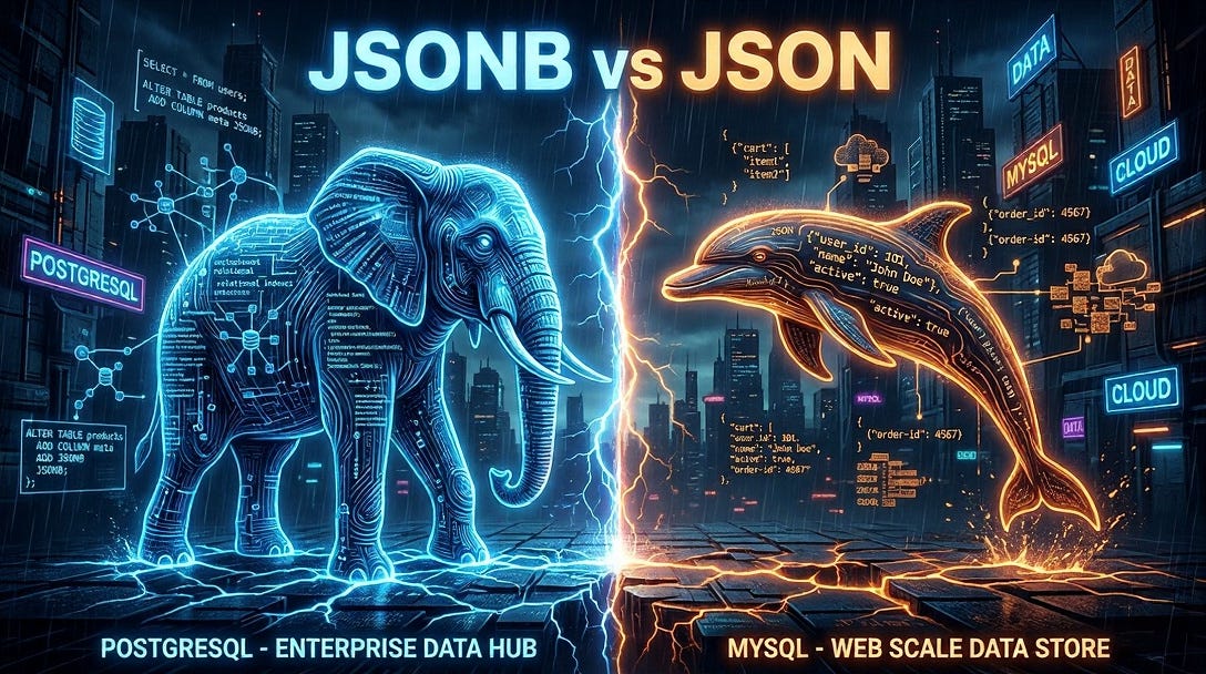 JSONB vs JSON: The Postgres vs MySQL fight that decides your app’s fate
